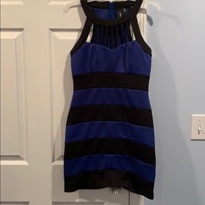 Black and Blue size 7 bodycon dress